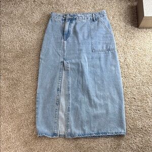 Light Blue Denim Skirt